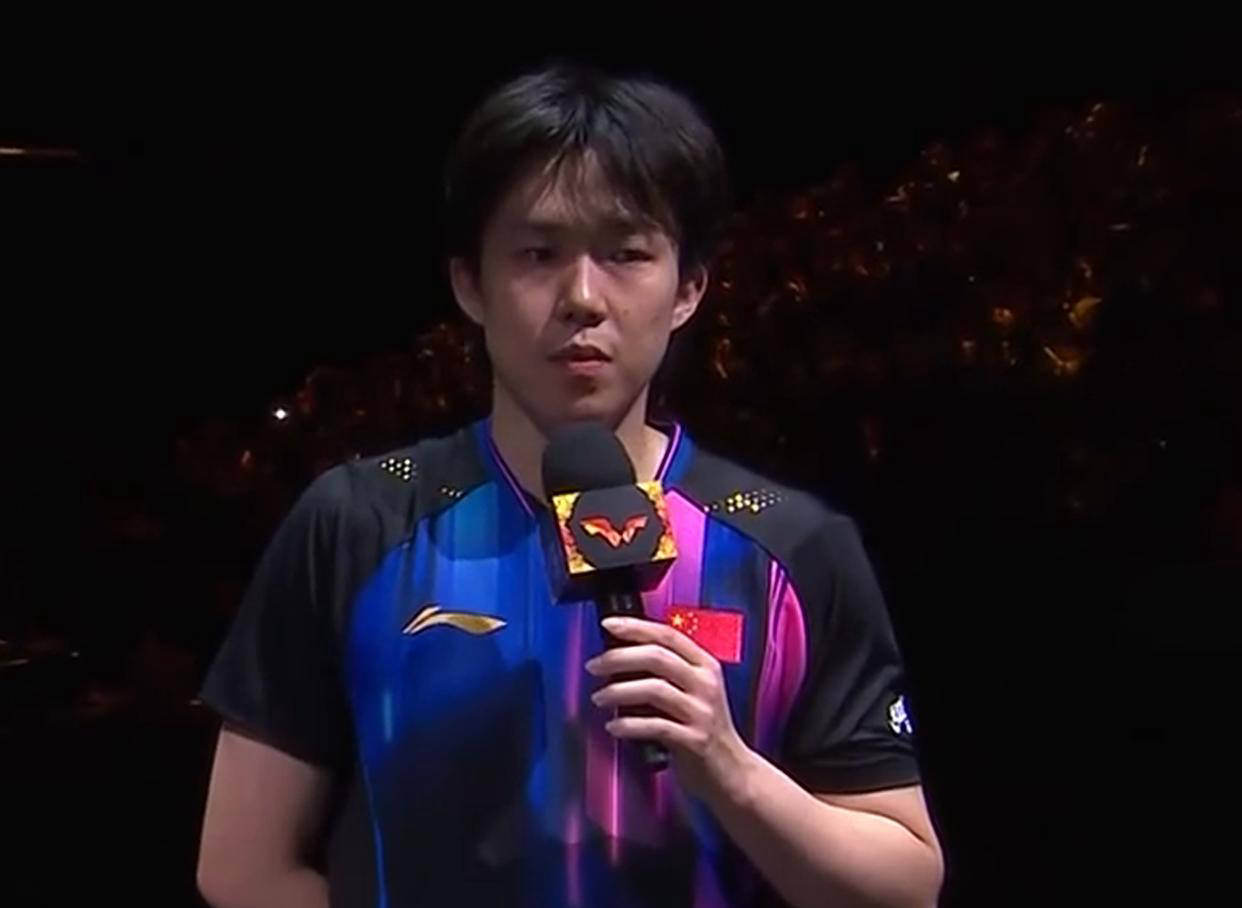 王楚钦孫(sūn)颖莎混双夺冠赛后采访