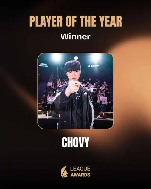 LOL新老交替,Chovy力(lì)压Faker拿年度选手,新王登基